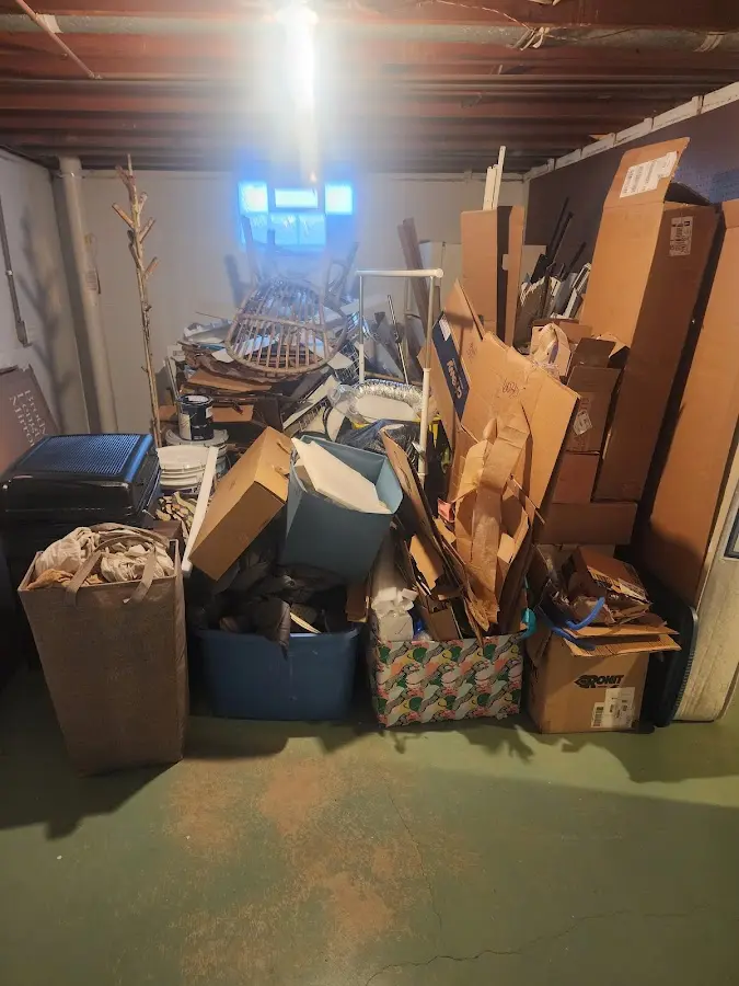 Roll-off dumpster container at job site for Construction Dumpster Rental in Cuero